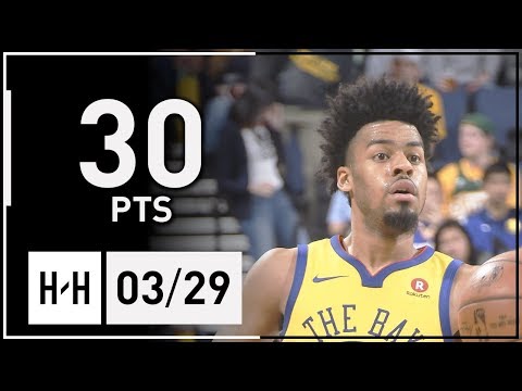 Quinn Cook Full Highlights Bucks vs Warriors (2018.03.29) - 30 Pts, 3 Ast, 4 Reb!