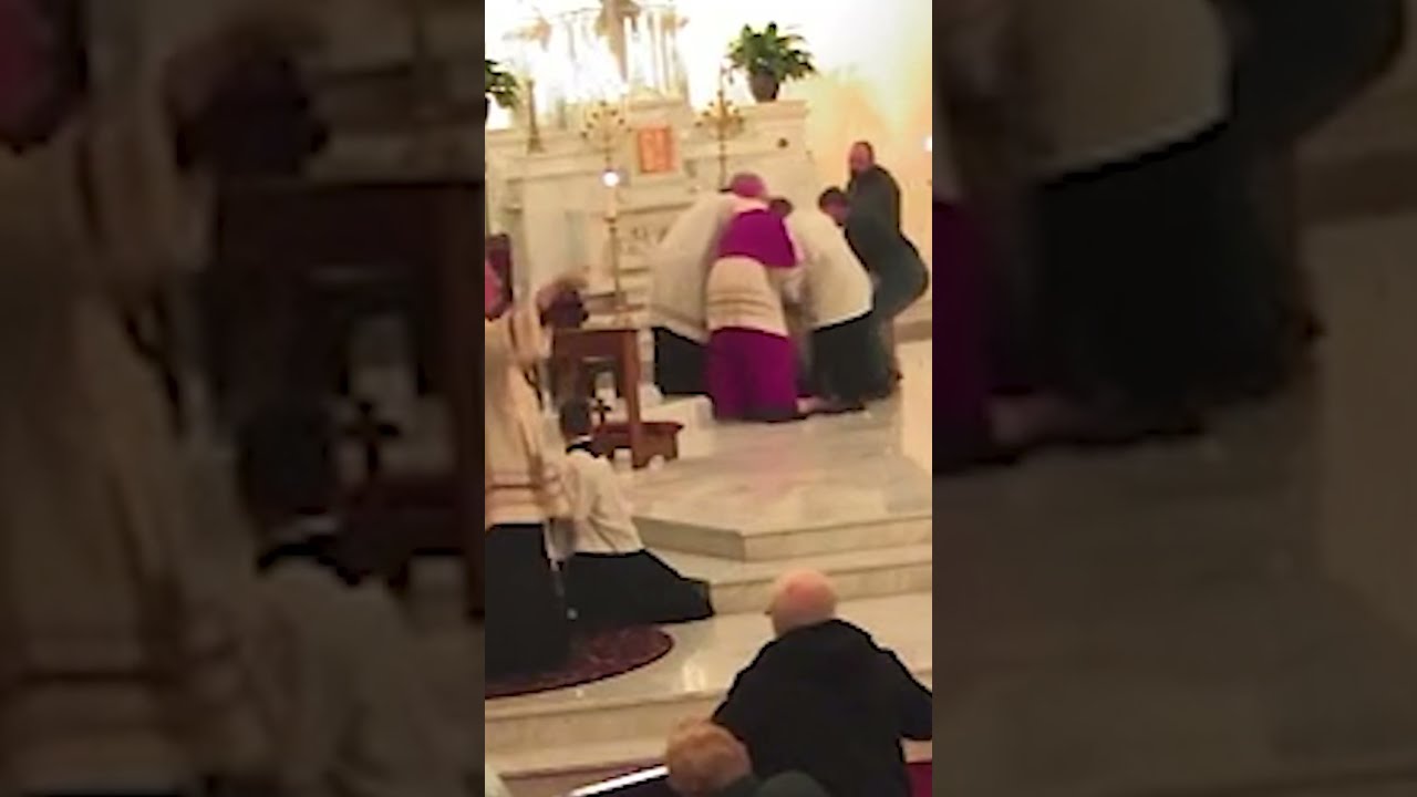 Washington Priest Attacked By Disturbed Gentleman As Prayer Service Collapses Into Chaos Shorts