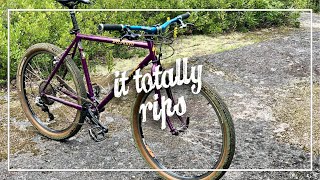 I took my upgraded 90's MTB on real single track and...