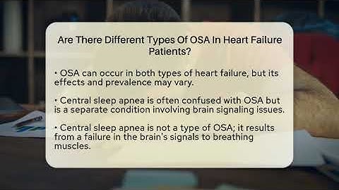 Are There Different Types Of OSA In Heart Failure Patients? - Sleep Apnea Support Network