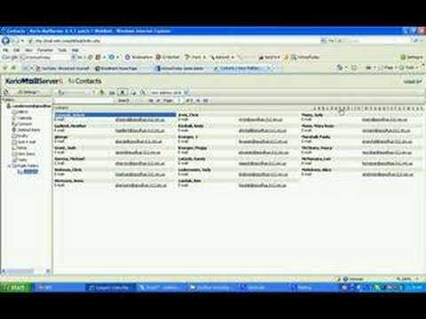 Kerio Contacts and Distribution Lists Tutorial