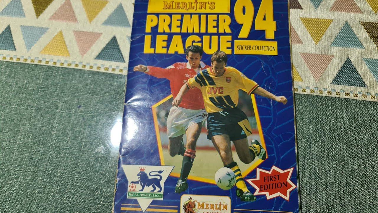 Merlin's Premier League 94 Stickers Collection (Merlin) (1994) First Edition (Incomplete)