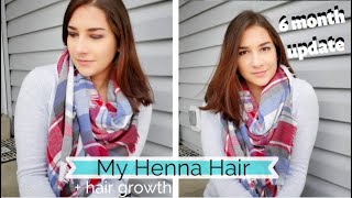 Henna Hair Growth After 6 Months Medium Brown Hair