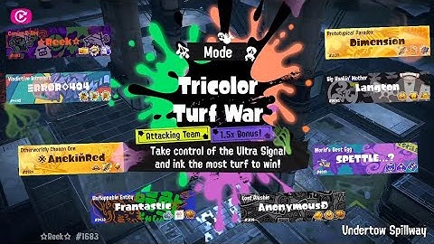 Splatoon 3 - Splatoween 2025 - Tricolor Battle - Undertow Spillway - Zombie vs. Skeleton vs. Ghost