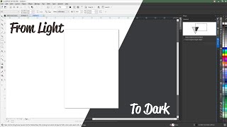How to switch Coreldraw's Interface from Light To dark to maximize your work