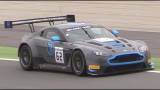 Aston Martin V12 Vantage Gt3 In Action At Monza Circuit