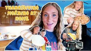 A Real Mom’s Thanksgiving Morning 🧺✨ Breakfast, GRWM & Cooking