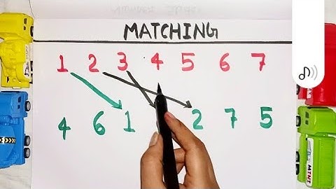 numbers matching activity for children || counting numbers worksheet for kids