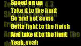 Video thumbnail of "Hinder - Take It to the Limit lyrics"