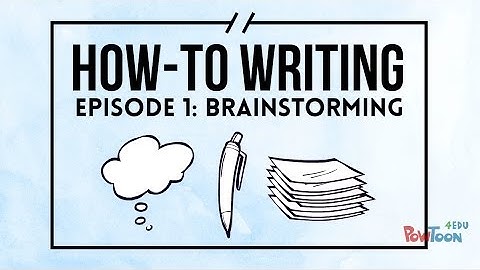 How-To Writing For Kids - Procedural Writing - Episode 1: Brainstorming