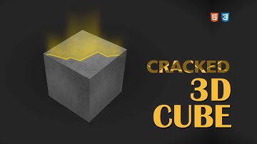 Volumetric Lights from Cracked Cube made in HTML SVG CSS  @jmc23id