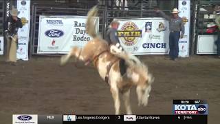 Proffit turns in 86.5 point bareback ride at Range Days Rodeo
Wyoming cowboys finishes second overall
For more Local News from KOTA: https://www.kotatv.com/
For more YouTube Content: https://www.youtube.com/channel/UCb8IsI0olPzCH7soN46TSSg Proffit turns in 86.5 point bareback ride at Range Days Rodeo