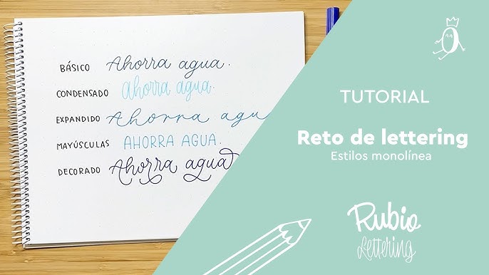 Rubio lanza un Cuaderno de Lettering para practicar caligrafía creativa