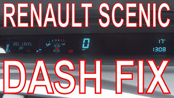 Renault Scenic Dashboard Repair. Fix Digital Dash Panel. Mend Faulty/Failed Display.