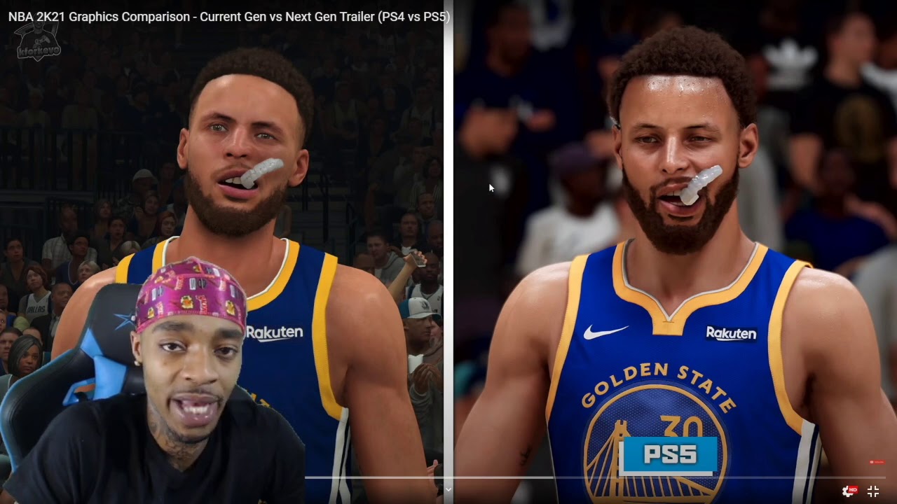 Nba 2k21 Graphics Comparison Current Gen Vs Next Gen Trailer Ps4 Vs Ps5 Reaction Youtube