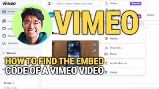 How To Find The Embed Code Of A Vimeo Video: EASY Guide!