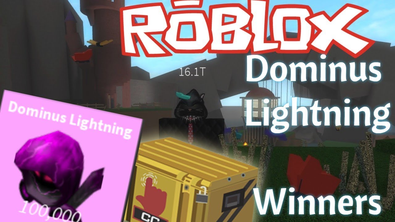Case Clicker Dominus Lightning Winners 15 Dl Roblox Youtube