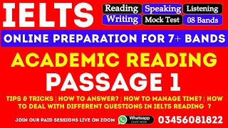 IELTS 17 ACADEMIC READING PASSAGE 1 TIPS & TRICKS