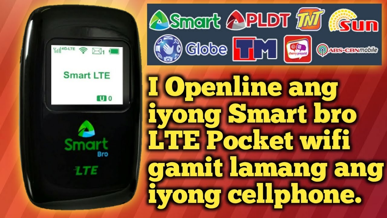 HOW TO OPENLINE SMART BRO LTE POCKET WIFI  SUPER EASY WAY USING CELLPHONE  ONLY. 