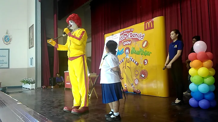 Ronald McDonald SchoolShow at Bunjongrat School,  ...