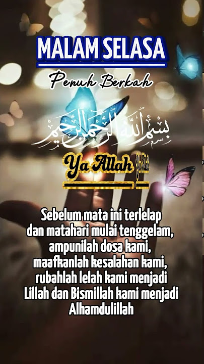 malam Selasa penuh berkah