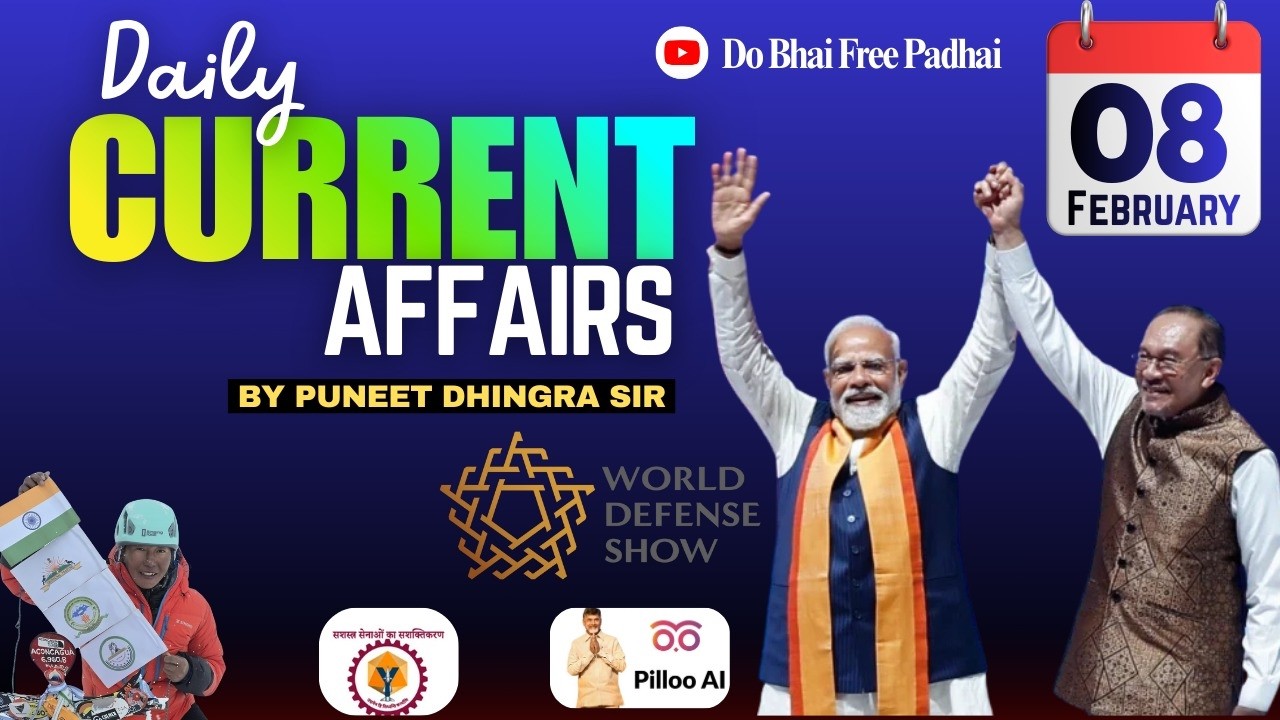 8 February 2026 Current Affairs | Daily Current Affairs | Bank | SSC ...
