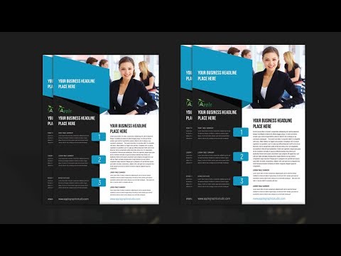 Modern Corporate Flyer Design | Photoshop CC Tutorials