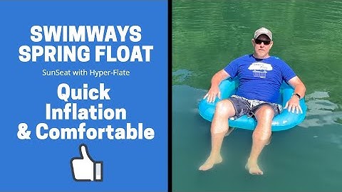 SwimWays SunSeat is Comfortable and More Compact than the SwimWays Spring Float Lounger