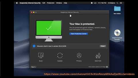Uninstall Kaspersky Internet Security 2020 for Mac Mojave