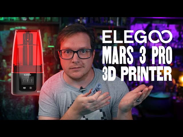 ELEGOO Mars 3 Pro mSLA Resin 3D Printer with 4K Mono LCD