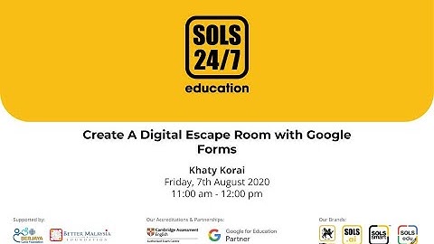 Create A Digital Escape Room with Google Forms #tutorial
