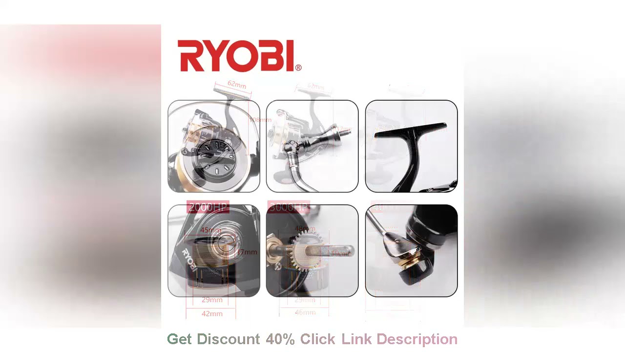 Review RYOBI NEXUS C PRO Spinning Fishing Reels 2000/3000/4000 6+1BB Gear Ratio 5.0:1/5.1:1 Max Dra