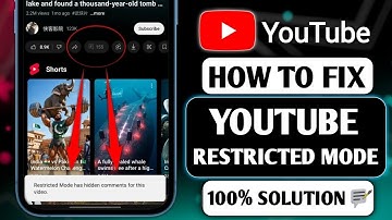 How to Fix YouTube Restricted Mode (update 2025) | Can’t Comment or View YouTube Video Problem Solve