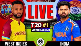 🔴Live: IND vs WI, 1st t20 Match | INDIA vs West indies Score & Commentary | Live Cricket Match Today