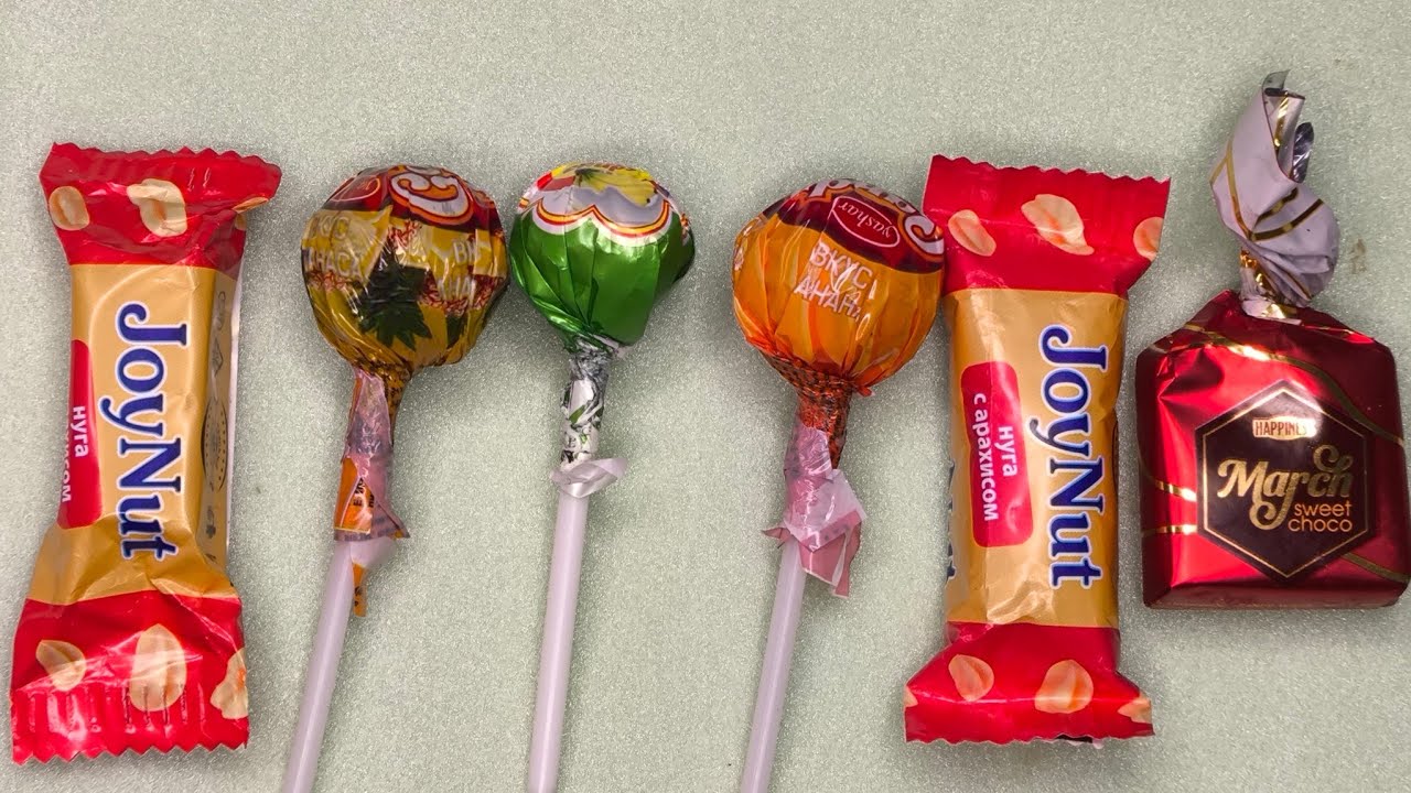 Satisfying Video Unboxing GIANT Rainbow Lollipop Candy with Yummy Sweets Cutting ASMR.