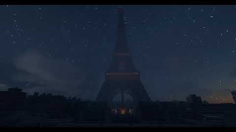 Minecraft | Eiffel Tower | Time Lapse.