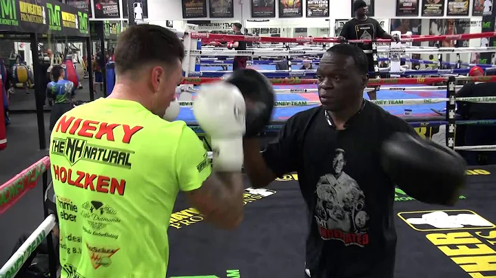 Kickboxing champ Nieky Holzken working with Jeff Mayweather