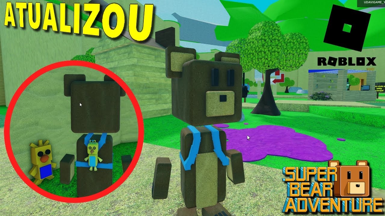 Jogo do urso, COLMEIA do novo mapa no ROBLOX, super bear adventure VS  roblox, versão do super bear 