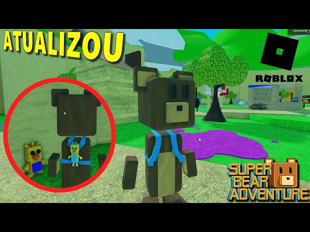 Jogo do urso, COLMEIA do novo mapa no ROBLOX, super bear adventure VS  roblox, versão do super bear 