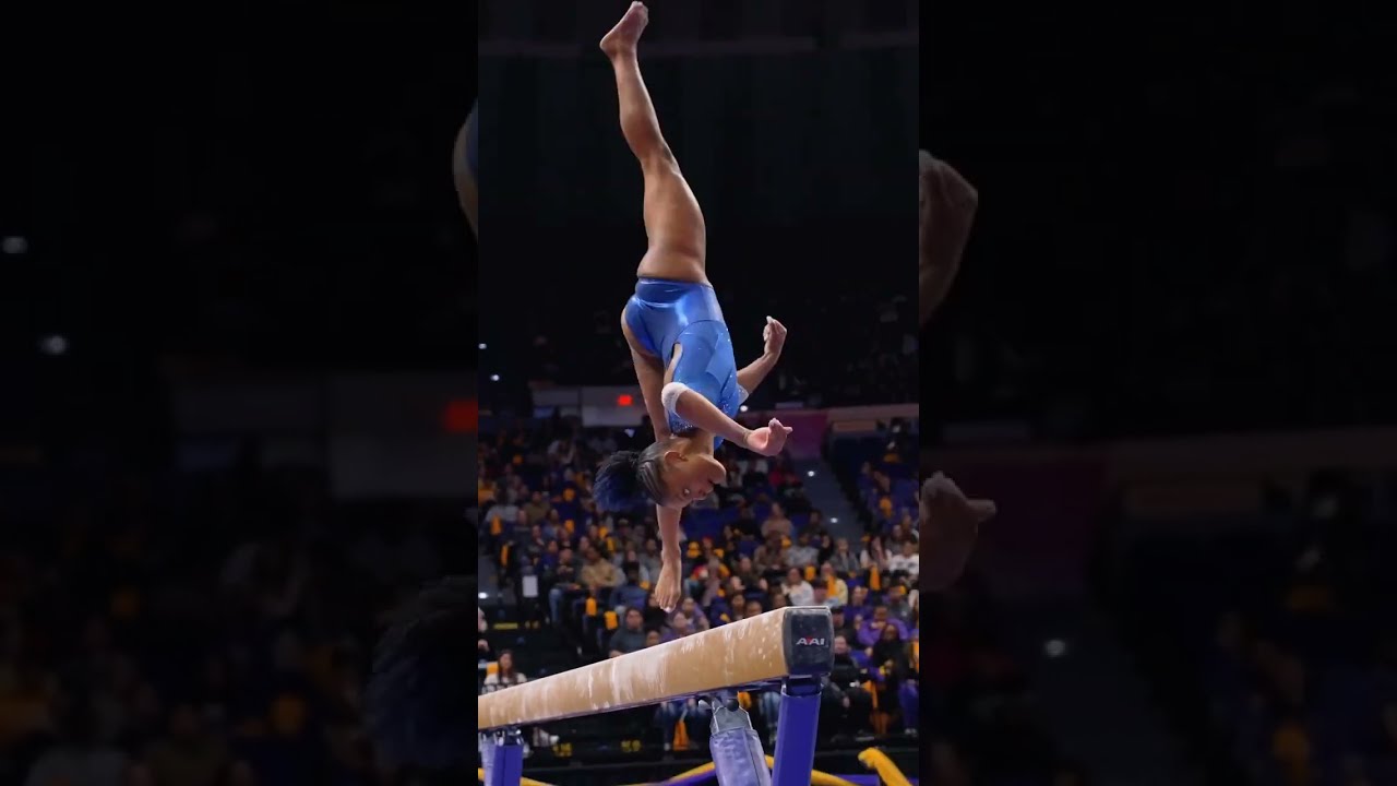 Gymnast Trinity Thomas Shines With Perfect 10 On Beam At LSU Gogators