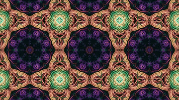 VJ Loop #61 Kaleidoscope Video Background Screensaver 1 Min
