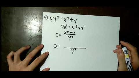 Chapter 1 of Differential Equations: Elimination of Arbitrary Constants