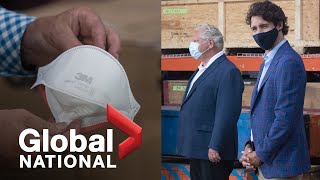 Global National: Aug. 21, 2020 | Federal, Ontario governments investing in Canadian-made PPE