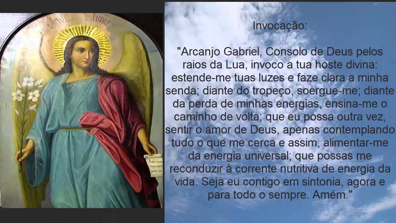 Arcanjo gabriel, Anjos e arcanjos, Arcanjo