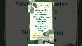 Regaip Kandilimiz Mübarek Olsun...