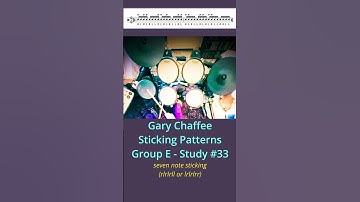 "Gary Chaffee: Sticking Patterns - Group E Ideas"#shorts  #drums