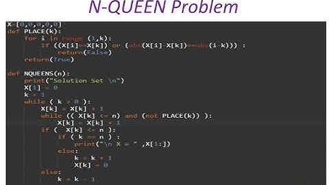 BACKTRACKING ALGORITHM  DESIGN METHOD (N-QUEEN Problem )PYTHON IMPLEMENTATION - Part I