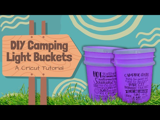 DIY Campers Have S'more Fun Glow in the Dark Camping Bucket Seat ⋆ Dollar  Crafter