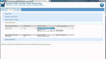 SSRS Ad Hoc Web Reporting