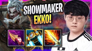 SHOWMAKER LITERALLY GOD MODE WITH EKKO! - DK ShowMaker Plays Ekko MID vs Orianna! | Bootcamp 2023